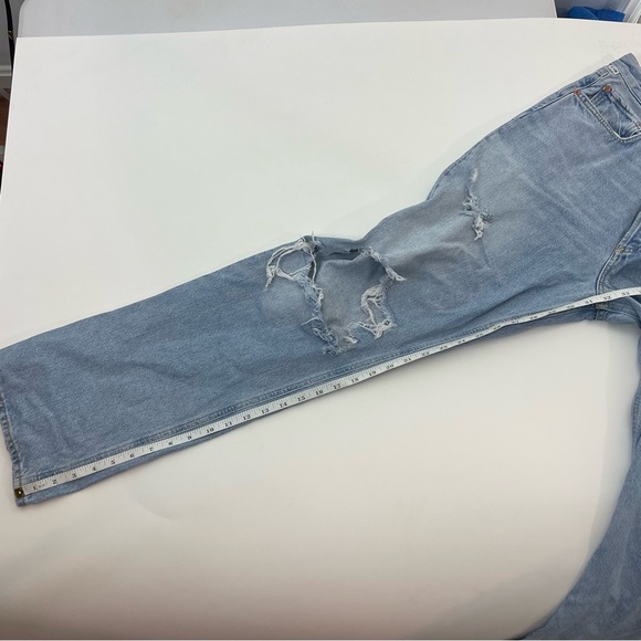 Citizens of Humanity Women’s Eva Mid Rise Distressed Straight Jeans Blue Size 29 - Picture 7 of 9